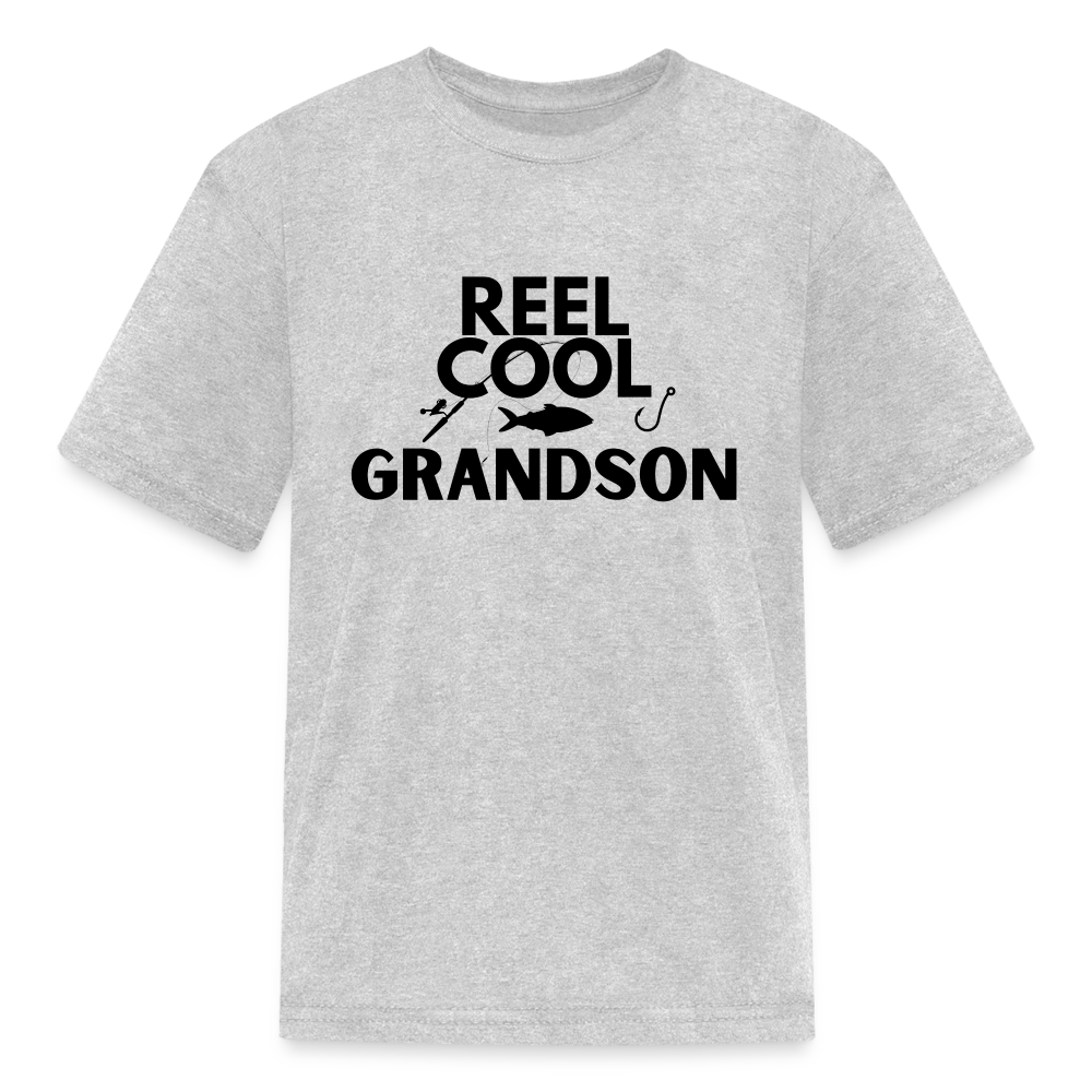 "REEL COOL GRANDSON" - Kids' T-Shirt - heather gray