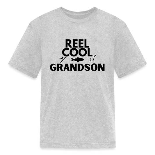 "REEL COOL GRANDSON" - Kids' T-Shirt - heather gray