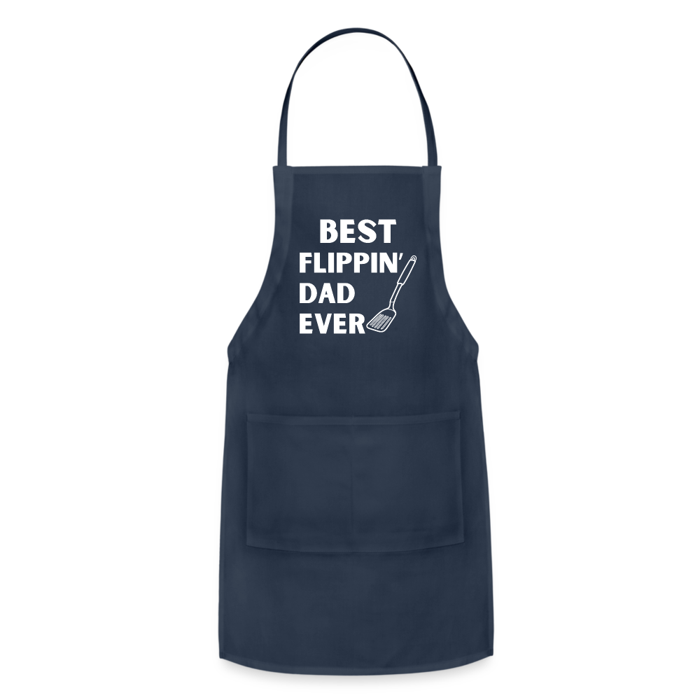 "Best Flippin Dad Ever" - Adjustable Apron - navy