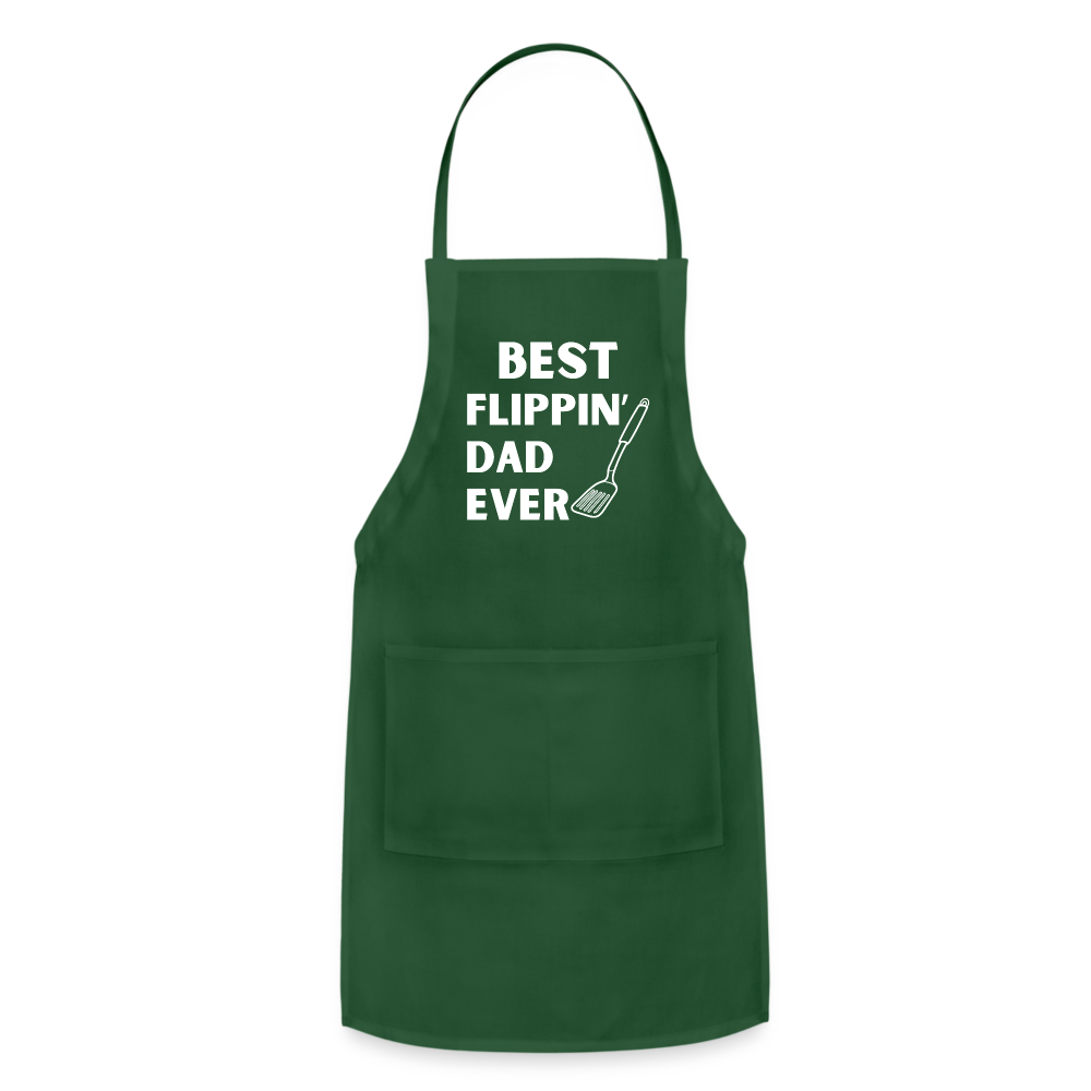 "Best Flippin Dad Ever" - Adjustable Apron - forest green