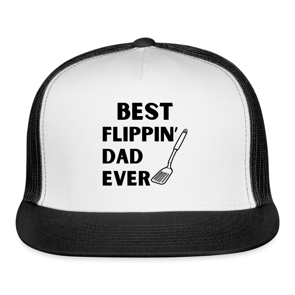 "Best Flippin Dad Ever" - Trucker Cap - white/black