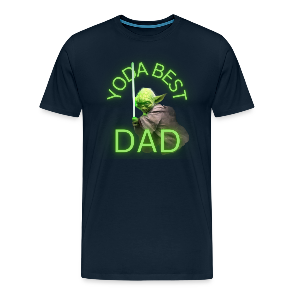 YODA BEST DAD - Men's Premium T-Shirt - deep navy