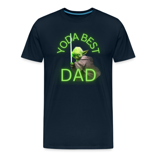 YODA BEST DAD - Men's Premium T-Shirt - deep navy