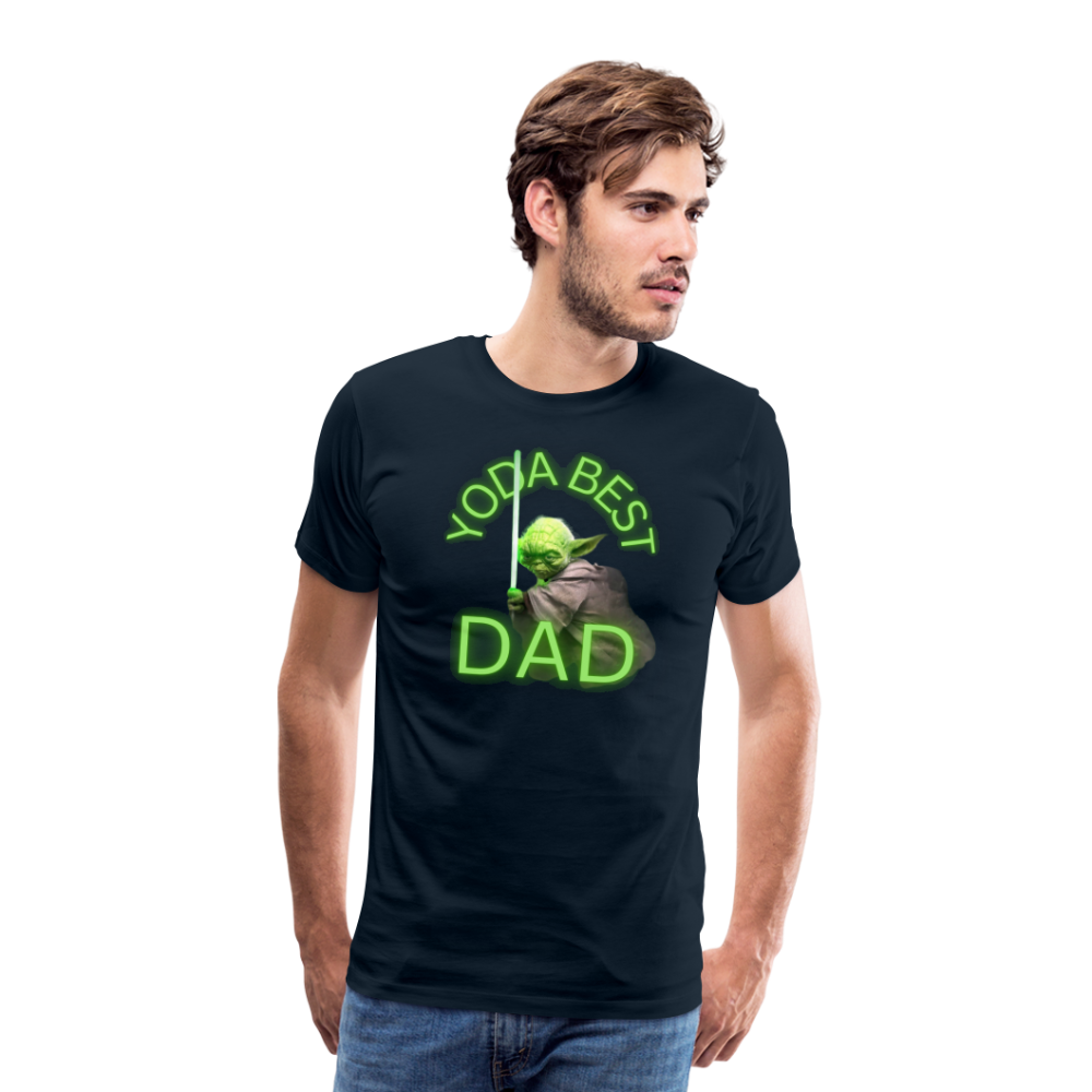 YODA BEST DAD - Men's Premium T-Shirt - deep navy